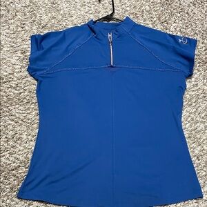 Cutter & Buck Women's Royal Blue Short Sleeve Golf Top